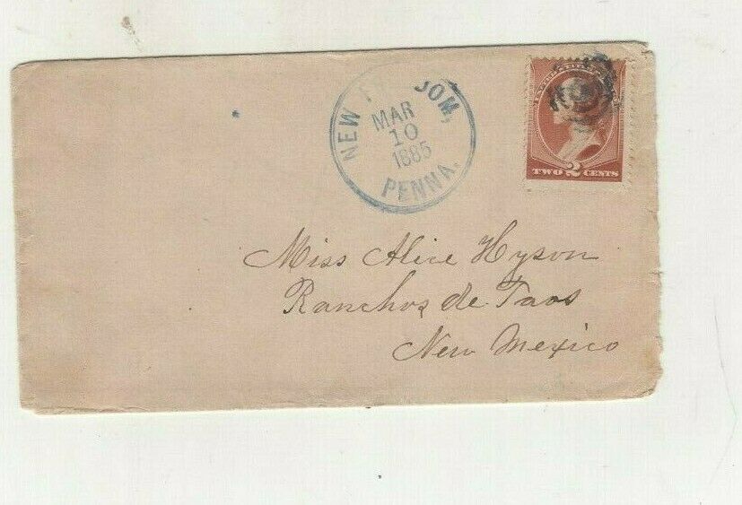 NEW MEXICO TERRITORY,RANCHOS DE TAOS 1885,NEW FREEDOM TO ALICE HYSON,MISSIONARY