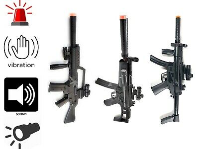 Toy Gun Battery Operated Flash Sound Vibrate Gift Set Bundle Package [Pack of 3]