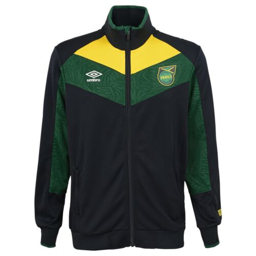 Umbro Men's Full Zip Jamaica Jacket, Black