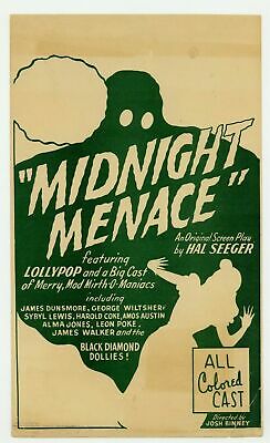 Midnight Menace 1946 African American Movie Lollypop Jones Black Cinema