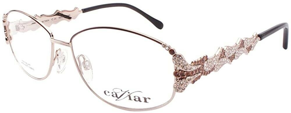 Caviar 5604 Eyeglasses C16 Rose Gold Frames Authentic Brand New