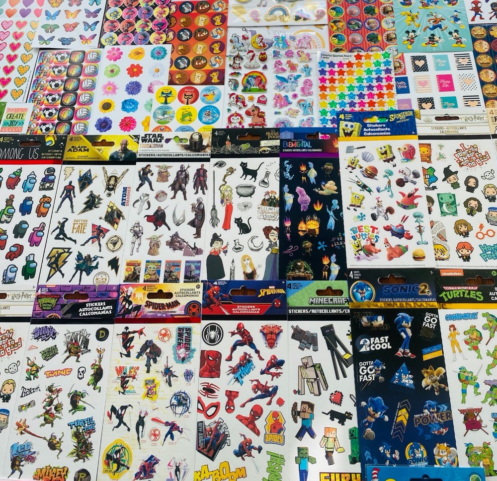 10 Sheets | Wholesale Sticker Lot
