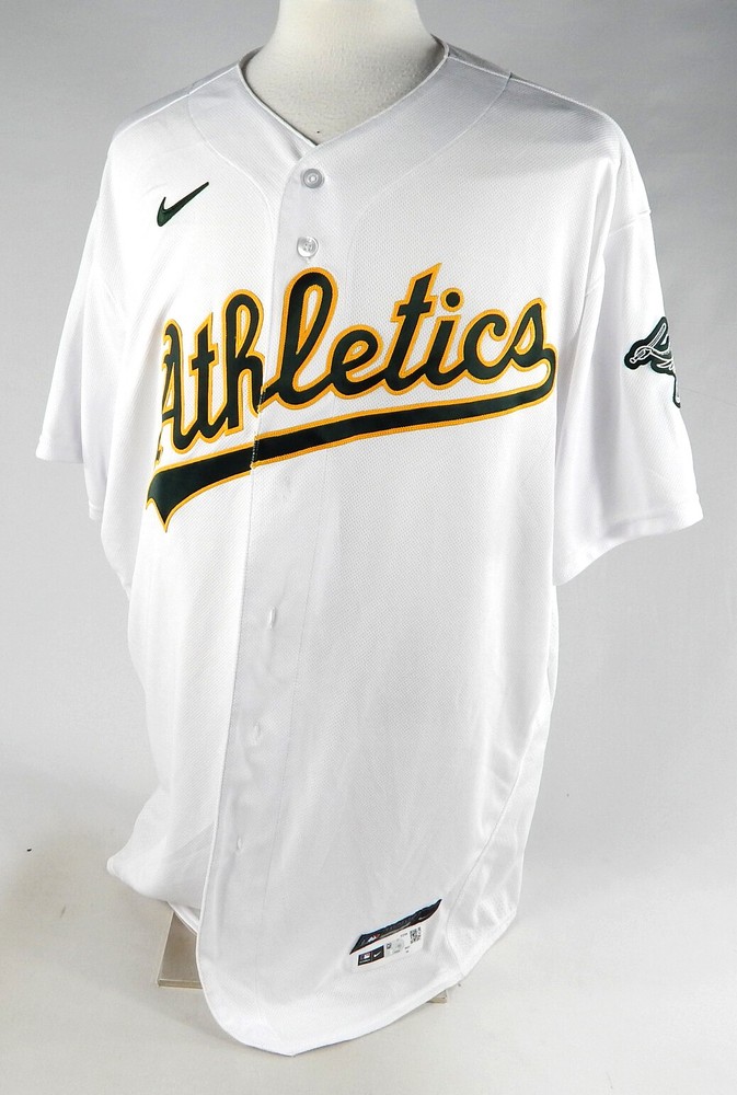 2021 Oakland Athletics Blank Game Issued White Jersey 54 371