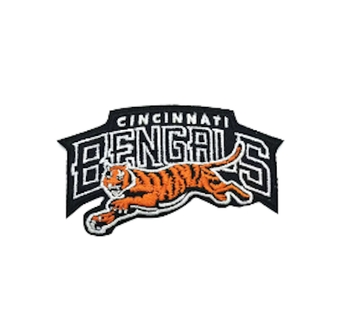 CINCINNATI BENGALS - VINTAGE - FOOTBALL - NFL - Embroidered Iron-On Patch