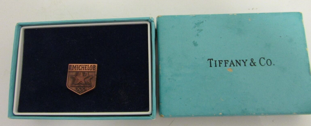 1984 LOS ANGELES OLYMPICS MICHELOB BEER TIFFANY & CO PIN
