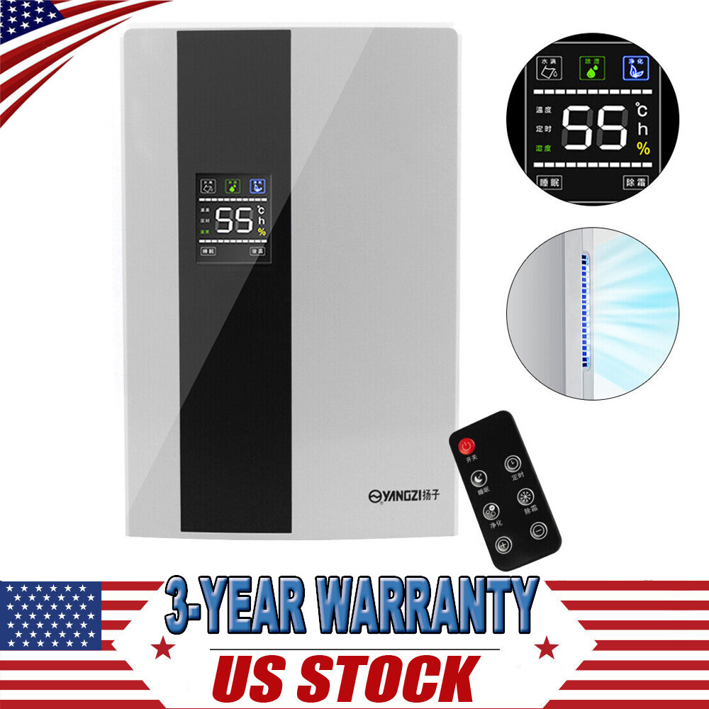 2200ml Intelligent Dehumidifier with Drain Hose & Remote Controller for Basement