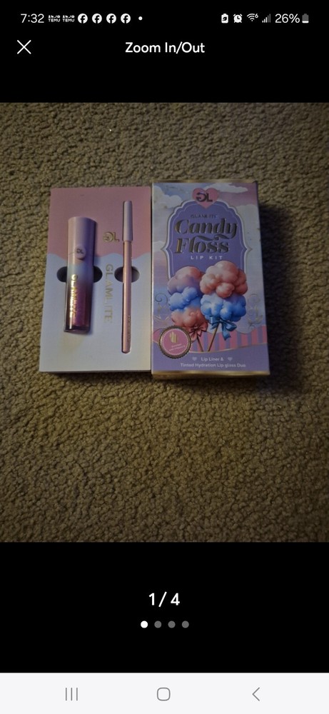 GLAMLITE CANDY FLOSS LIP KIT DUO