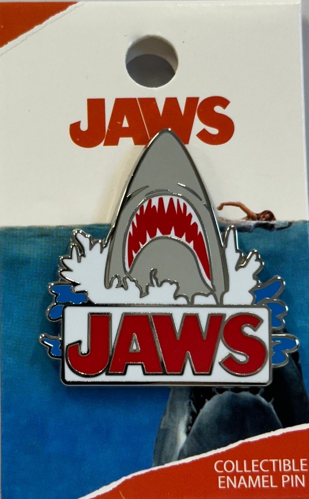Enamel Pin - Jaws - Embossed Lapel Pin Badge NEW