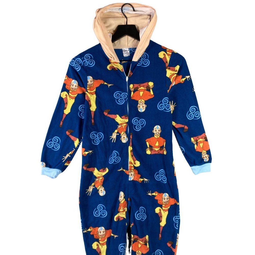 Avatar Last Airbender Aang One-Piece Pajamas Kids Sz S Nickelodeon-image