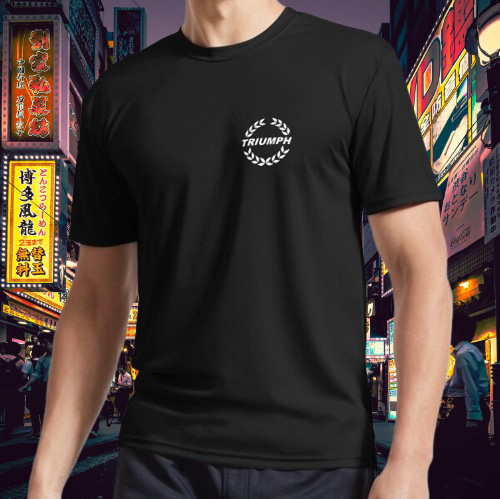 Triumph Laurel Wreath White Small Active  Logo T-Shirt Funny Size S to 5XL