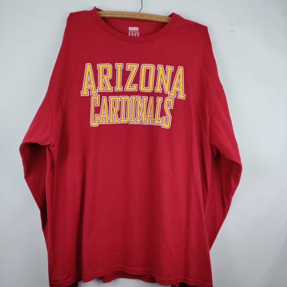 Arizona Cardinals Shirt 2XL Red Junk Food Long Sleeve Football NFL 2015