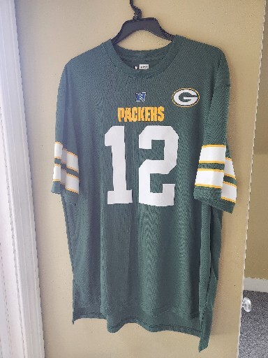 Aaron Rodgers Green Bay Packers NFL Jersey Mens XXL #12 Team Apparel 0089-image