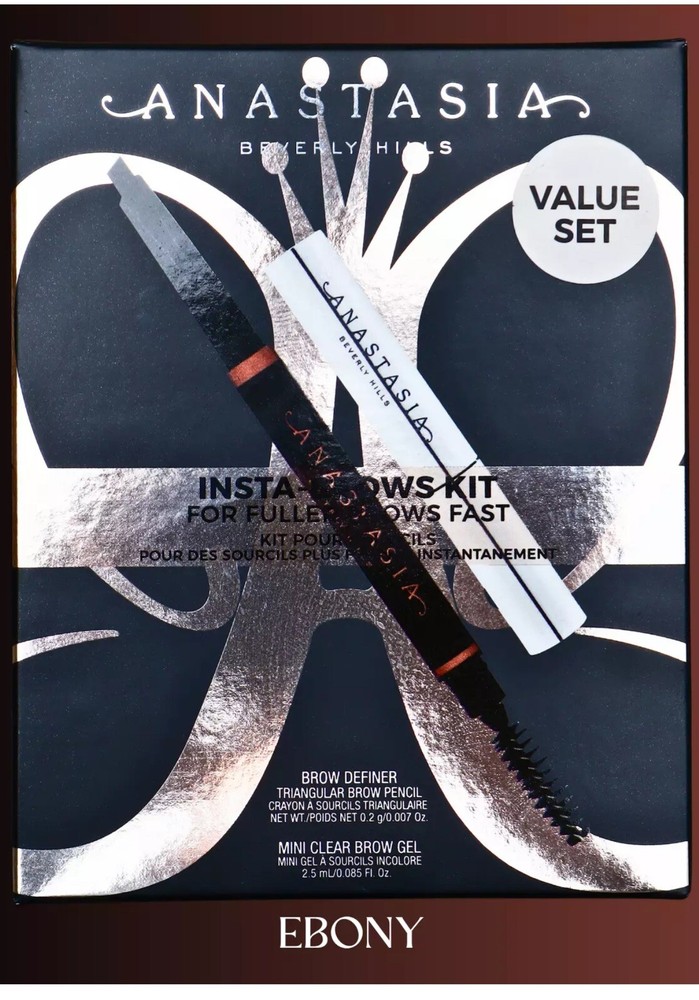 EBONY Anastasia Beverly Hills Insta-Brows Kit with Brow Definer & Mini Gel