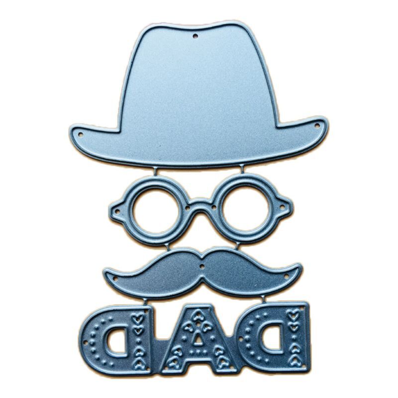 Hat Dad Metal Cutting Dies Stencil Scrapbooking DIY Album Stamp Paper Embossing