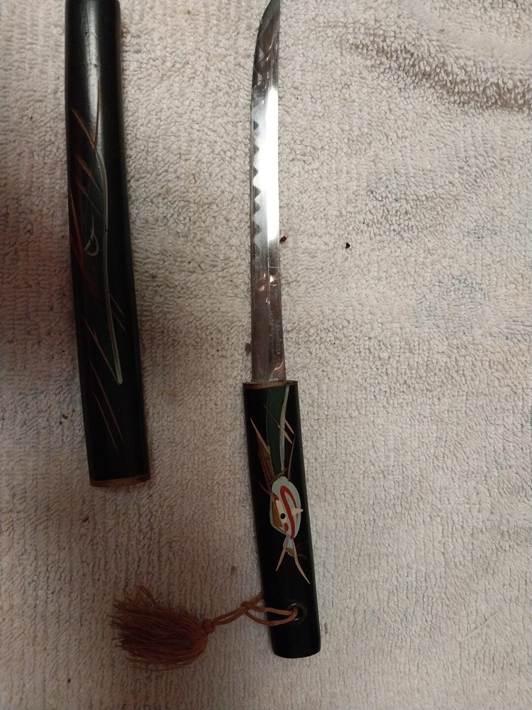 Vintage 1950’s Japanese Katana Tanto Letter Opener Omor Japan 10”