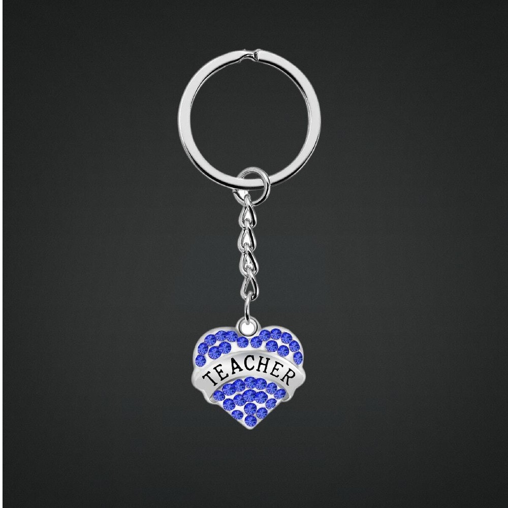 Blue Rhinestone Heart 