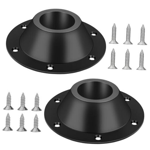 2pcs RV Table Base Mount Aluminum, Standard Size Flush Table Base Round with