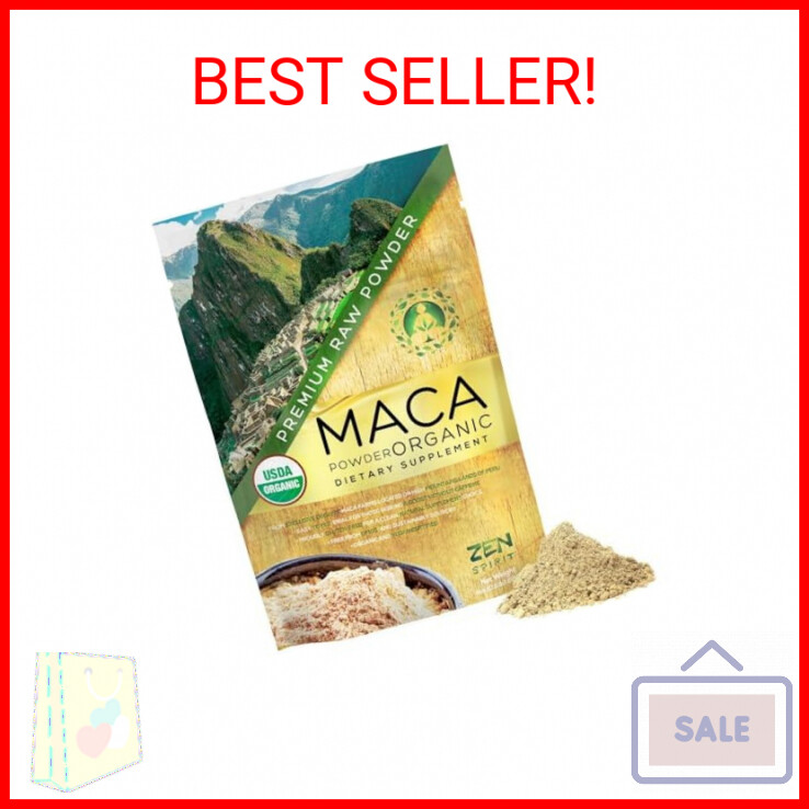 Zen Spirit Maca Root Powder Organic - Peruvian Root Premium Grade Superfood (Raw