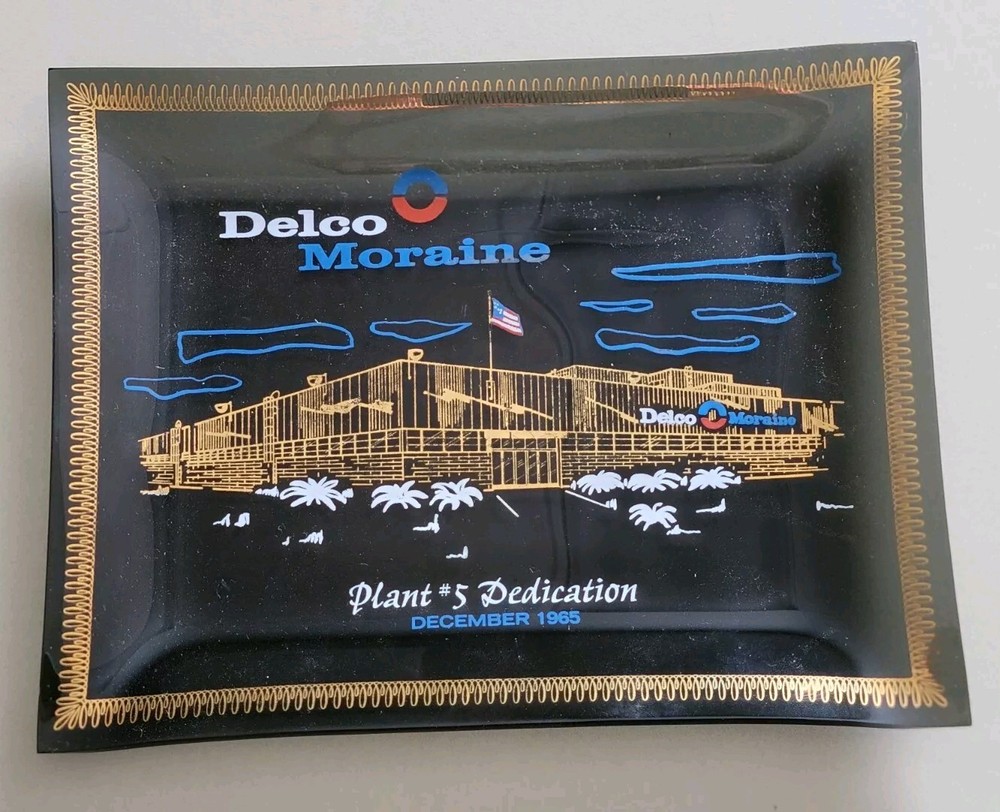 Vintage Delco GM Motors Parts Moraine Ohio Plant #5 1965 Dedication Plate