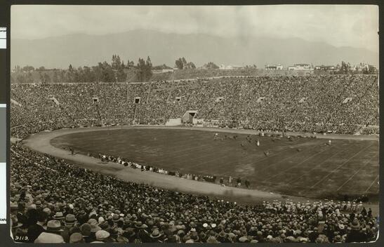 The Rose Bowl Football Game In Pasadena On New Years Day 1926 Cali - Old Photo