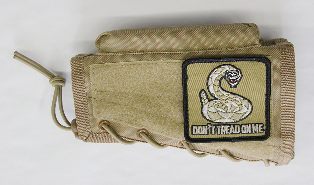 Tan Cheek Rest & Don't Tread On Me Patch for Ruger 10/22 Ranch Rifle