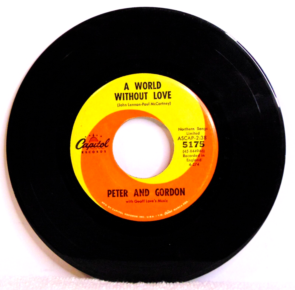 Peter & Gordon - A World Without Love - 1964 Capitol Records 5175 7