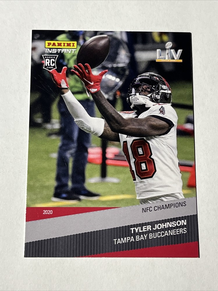 2020 Panini Instant NFC Champions Buccaneers Tyler Johnson RC #/361 Rookie Card