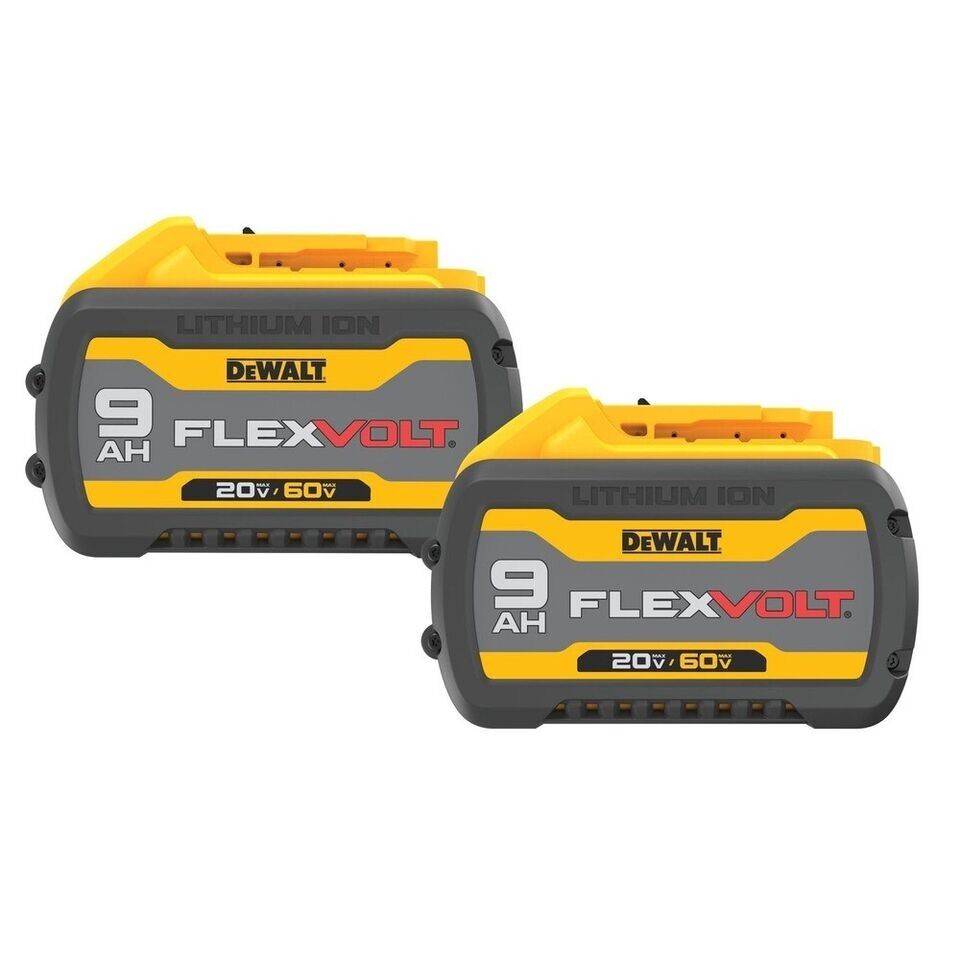 DEWALT DCB609-2 (2/Pack) 20V/60V MAX FLEXVOLT 9 Ah Lithium-Ion Battery New