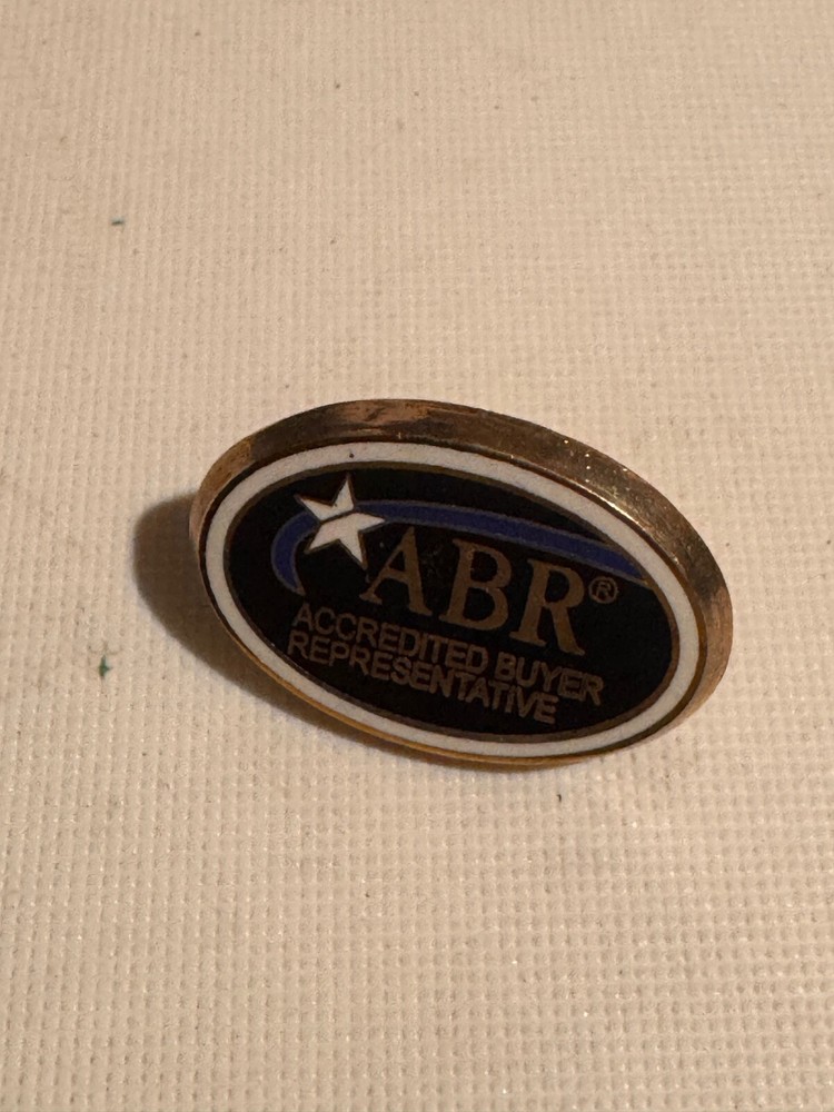 vintage abr accredited buyer representative pin, combined shipping-image