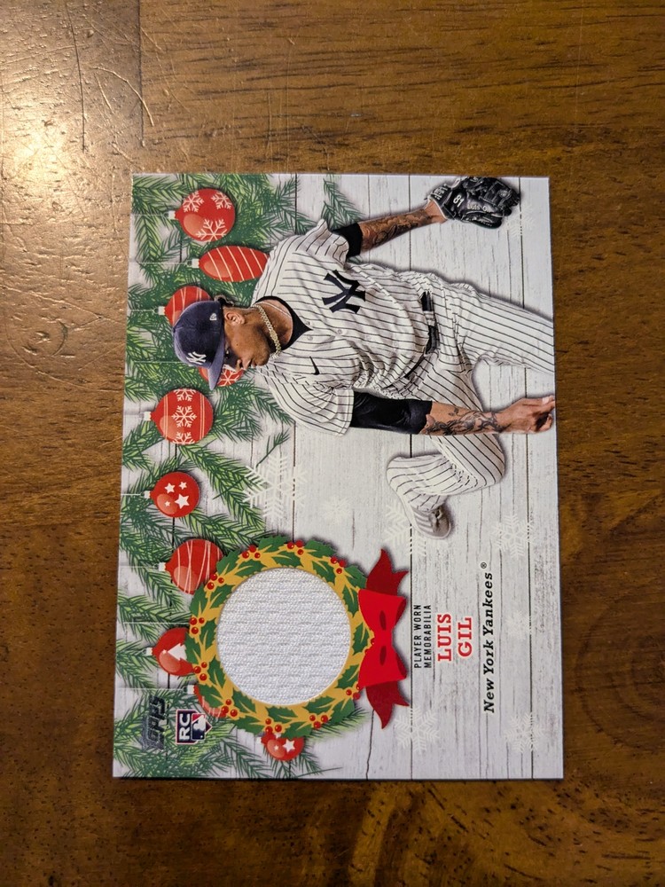 2022 Topps Holiday #WRC-LG Luis Gil Relics