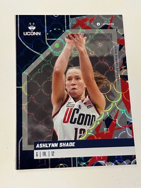 ASHLYNN SHADE 2023-24 ONIT Athlete UConn Womens Basketball SILVER HOLO card #43