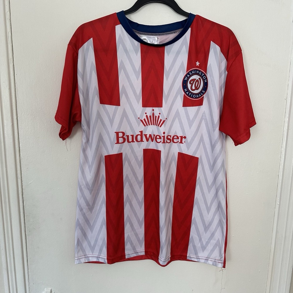 MLB Washington Nationals Budweiser Stadium Giveaway Soccer Jersey