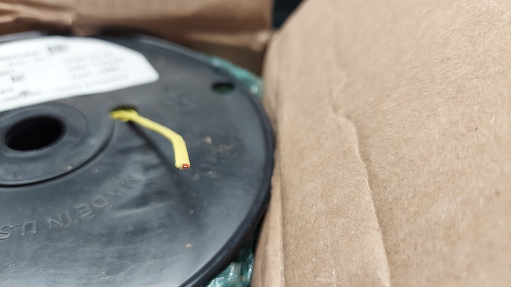 New 1860' Feet Watlow K24-7-507 24ga Type KX Thermocouple Wire Metal Braided