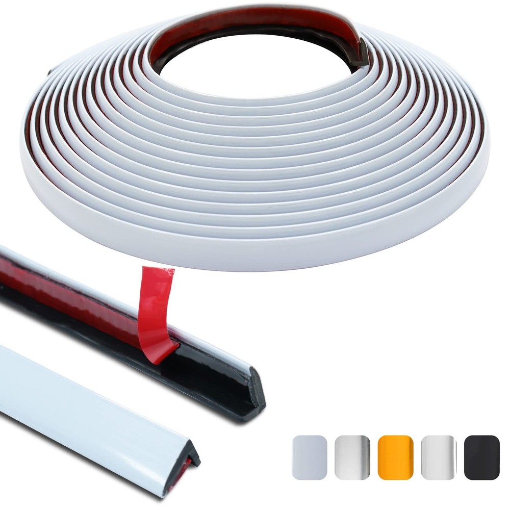 22ft Peel and Stick Outside Inside Vinyl Corner Molding Trim for Tile Wall Edges