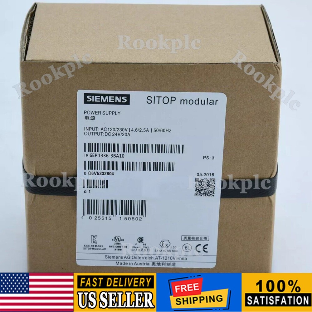 New Siemens 6EP1336-3BA10 SITOP PSU8200 Stabilized Power Supply 6EP1 336-3BA10