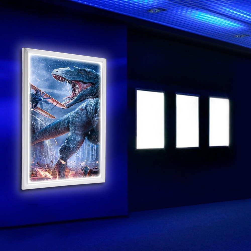 LED Backlit Movie Poster Art Picture Frame Light Box Advertising Poster 24