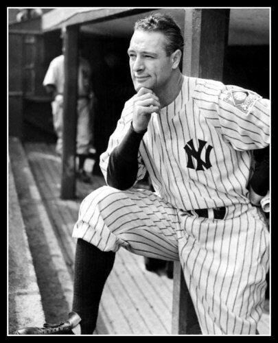 1939 Lou Gehrig New York Yankees 8x10 Sports Memorabilia Photo Print