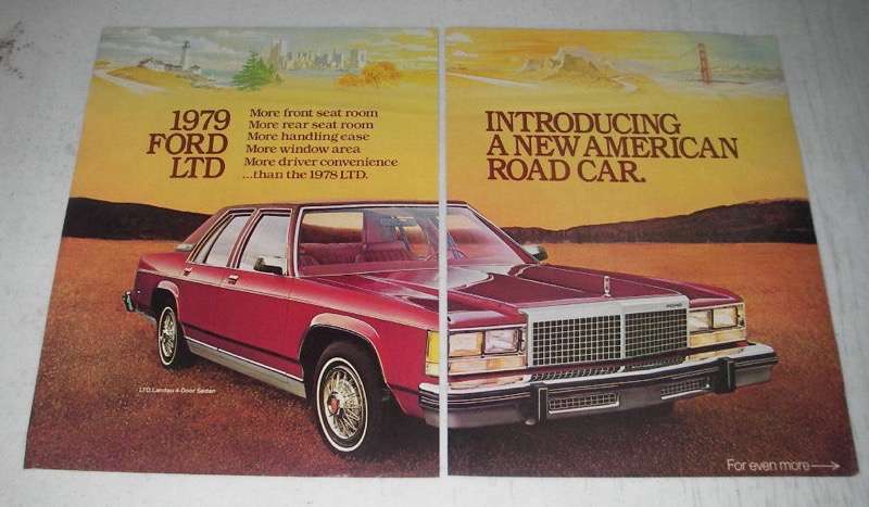 1979 4-page Ford LTD Car Ad - LTD Landau 4-Door Sedan, LTD Landau 2-Door Sedan