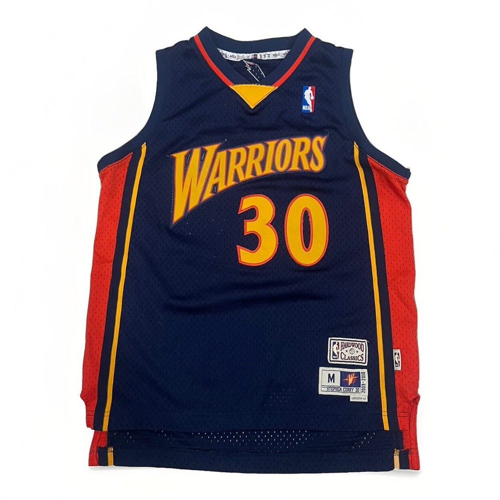 2009 Stephen Curry Golden State Warriors Jersey Size Youth M Hardwood Classics