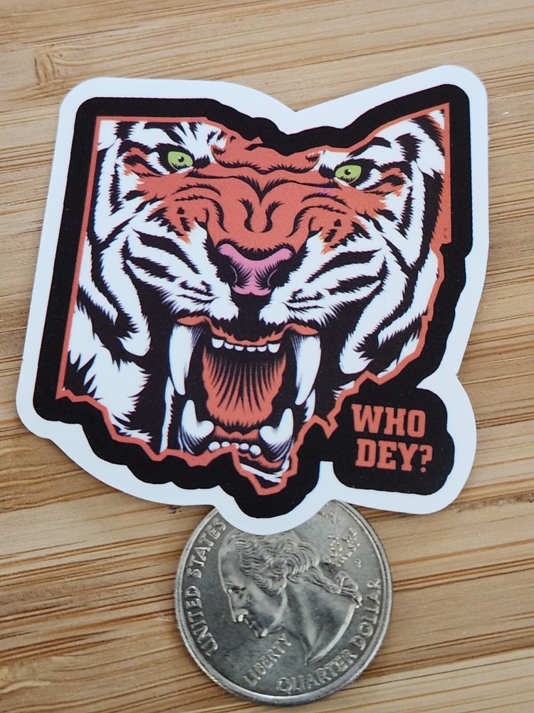 🏈CINCINNATI BENGALS NFL Football Team Sticker Decal for Fans Ohio Support