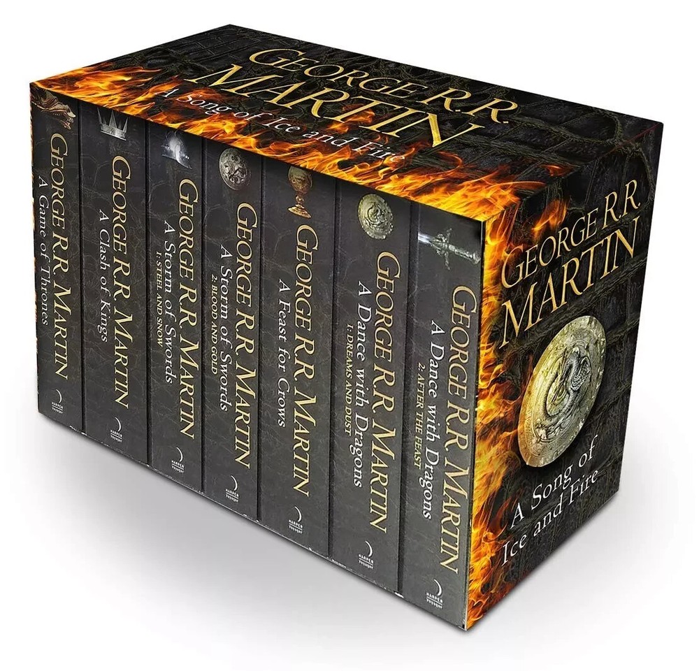 Epic A Song of Ice and Fire 7-Book Box Set by George R R Martin with Free Shipping-image