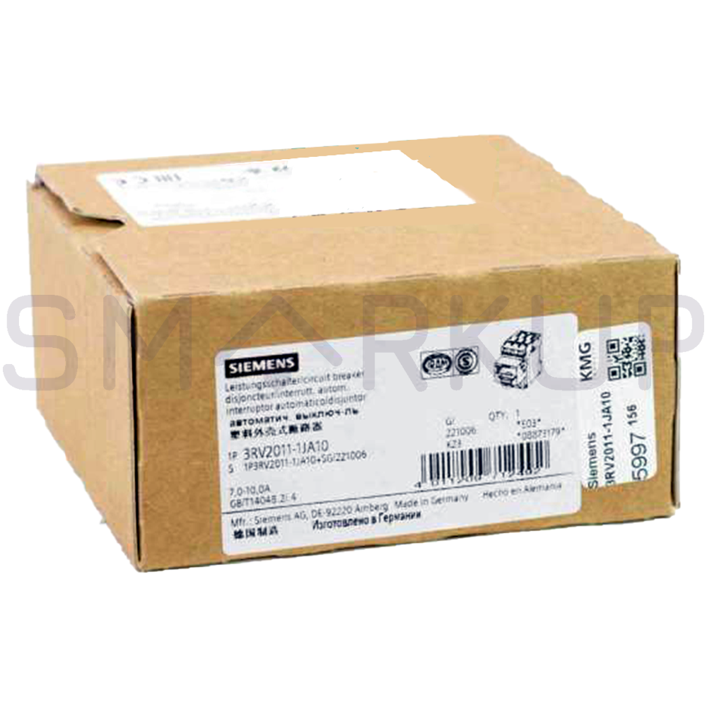 New In Box SIEMENS 3RV2 011-1JA10 Circuit Breaker
