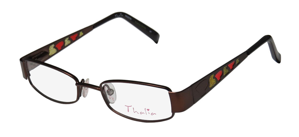 NEW THALIA PASION EYEGLASSES 43-16-120 BR METAL FULL-RIM DESIGNER