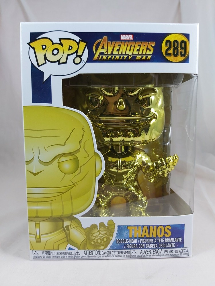 Marvel Funko Pop - Thanos (Yellow Chrome) - Avengers Infinity War - No. 289