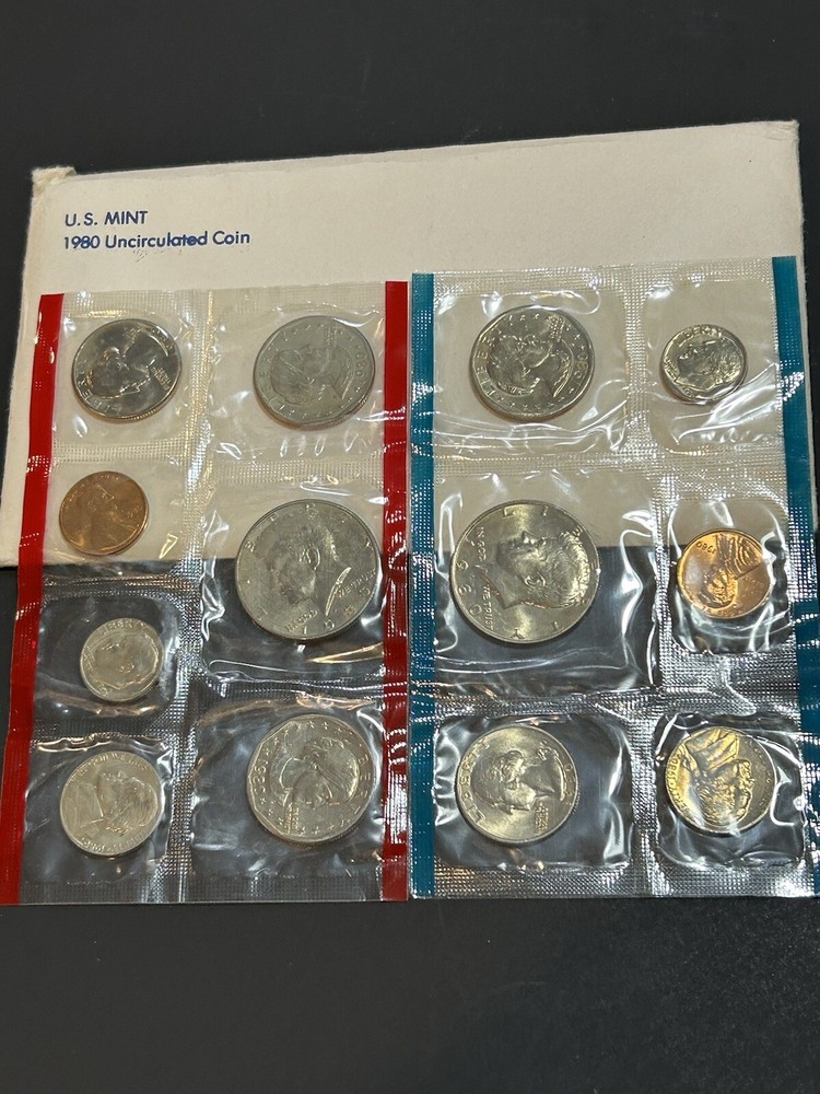 1980 P and D US Mint Uncirculated Coin Set LOW Shipping!!!