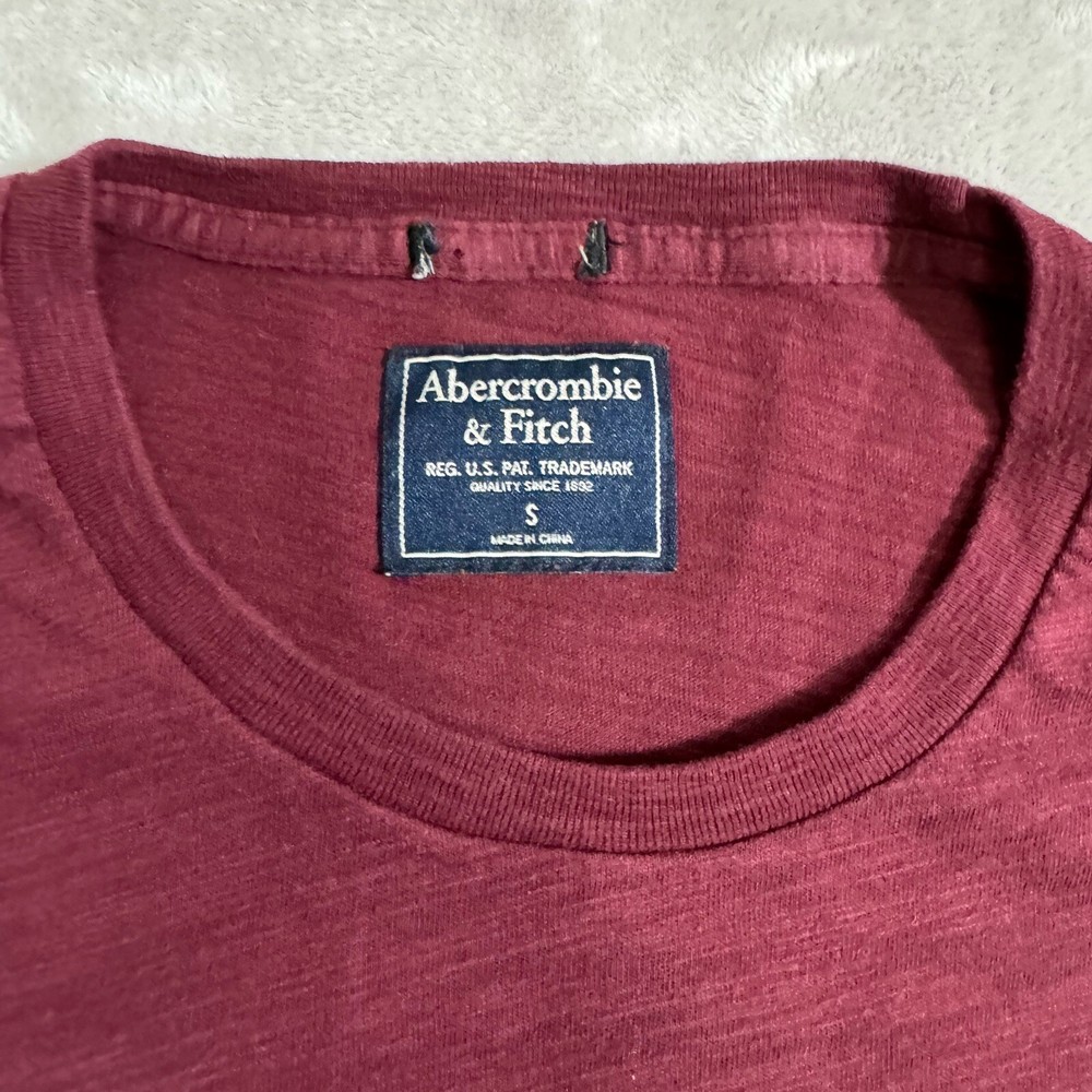 Abercrombie & Fitch Mens Small Muscle T Shirt Embroidered Big Logo-image