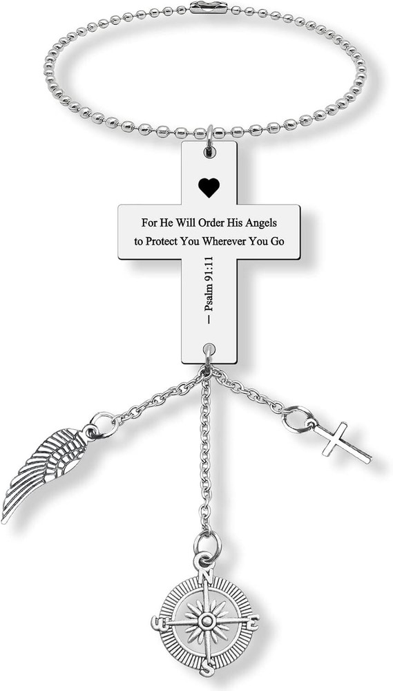 Bible Verse Religious Car Hanging Ornaments Car Pendant For Home Vehicle Religio
