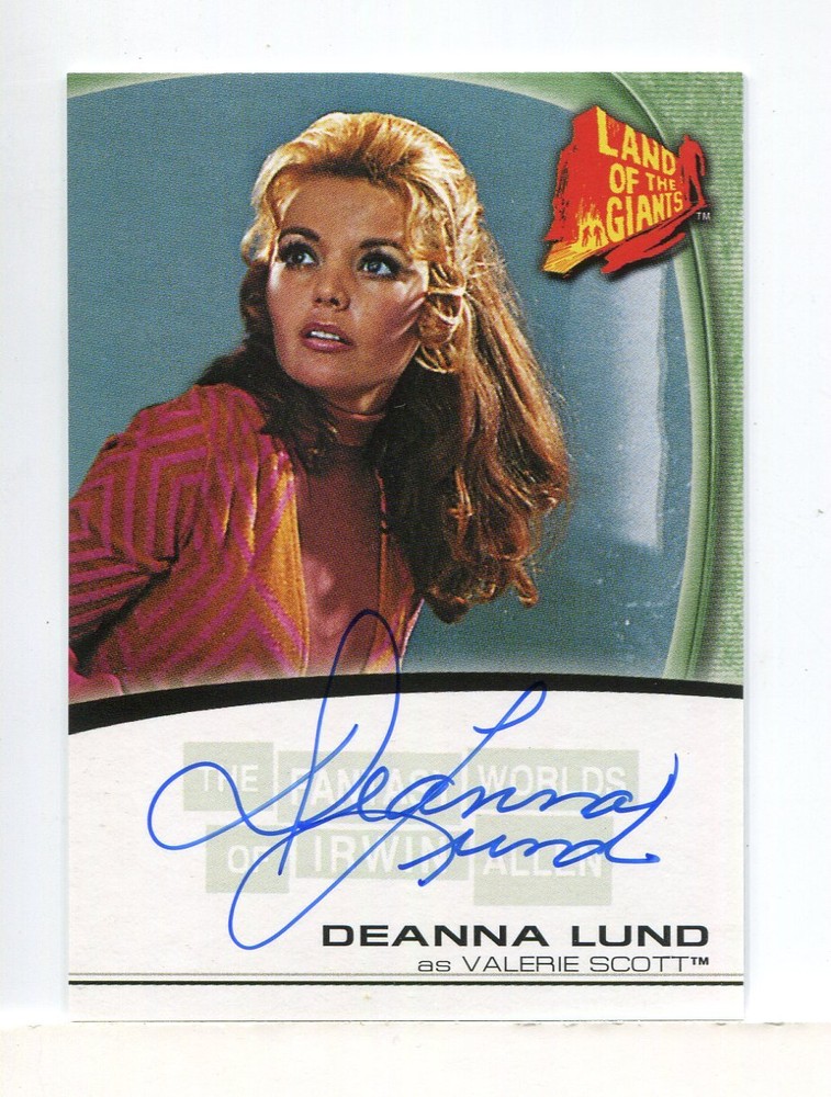 Fantasy Worlds of Irwin Allen Land of the Giants Deanna Lund Autograph Card A9