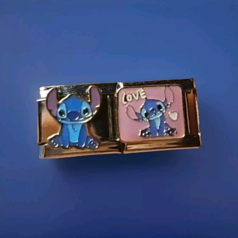 Stitch Love Italian Charms Lilo Alien For Link Bracelet Stainless Steel