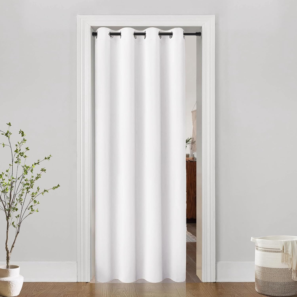 PANELSBURG Fake Folding Accordion Door,48X80 Sliding Closet Curtains 80 Inch